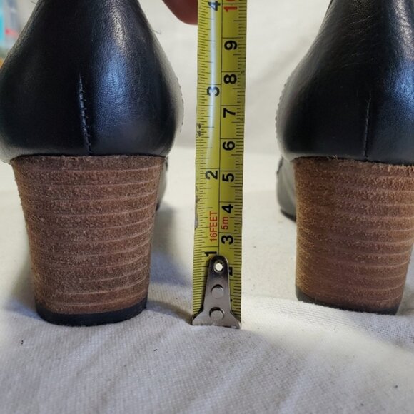 Rockport Adiprene Buckled Black Leather Loafer Block Heel Size Us 6.5 - Picture 14 of 15